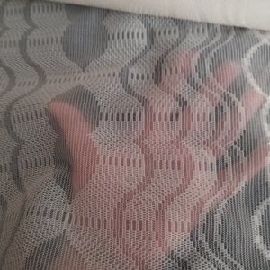 NEW 76” x 116", White, Sheer Textured, Fabric for DIY Project